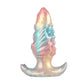 Inflatable Silicone Anal Plug with Hand Pump – Iridescent Rainbow Butt Plug, Adjustable Expansion, Body-Safe Silicone, T-Bar Base, Anal Training Toy