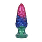 Inflatable Silicone Anal Plug with Hand Pump – Pink Aurora Rainbow Expandable Butt Plug, Adjustable Body-Safe Silicone Anal Training Toy with T-Bar Base