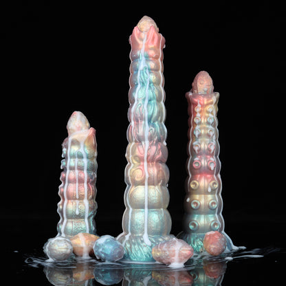 Dennis Colorful Inflatable Ovipositor Dildo