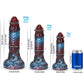 Dragon Kiss Gradient Red Blue Fantasy Dildo