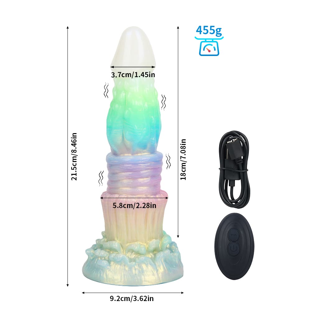 Spike Luminous Electric Dildo | Glow-in-the-Dark Spiked Fantasy Toy