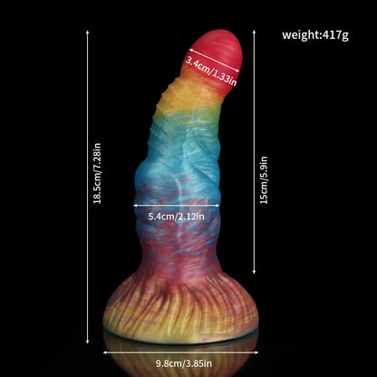 Gilt Hammer Rainbow Dildo- Knot Dildo