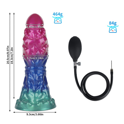 Capricorn Inflatable Silicone Dildo | Expandable Design for Customizable Pleasure