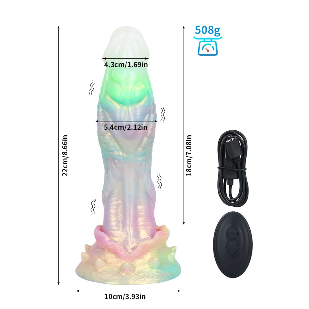 Alien Luminous Electric Dildo | Glow-in-the-Dark Extraterrestrial Fantasy Toy