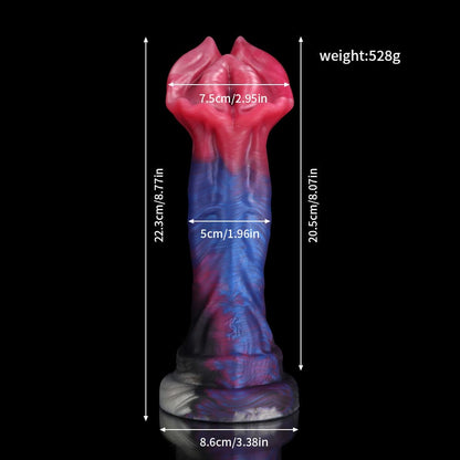 Cannibal Flower Gradient Red Blue Purple Dildo