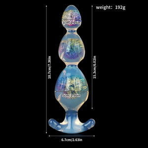 Ear Three Crystal Butter Plug