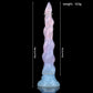Pastel Swirl Long Tentacle Dildo – 35cm Translucent Design with Spiral Texture