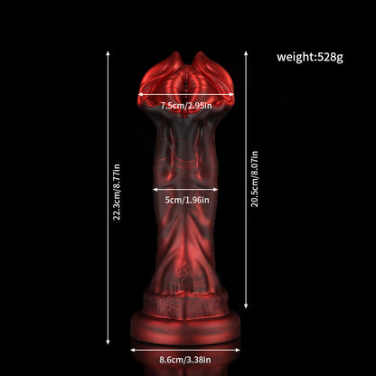 Cannibal Crimson Knot Dildo – Nature-Inspired Fantasy Silicone