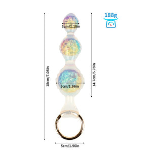 Ripple Three Crystal Butter Plug