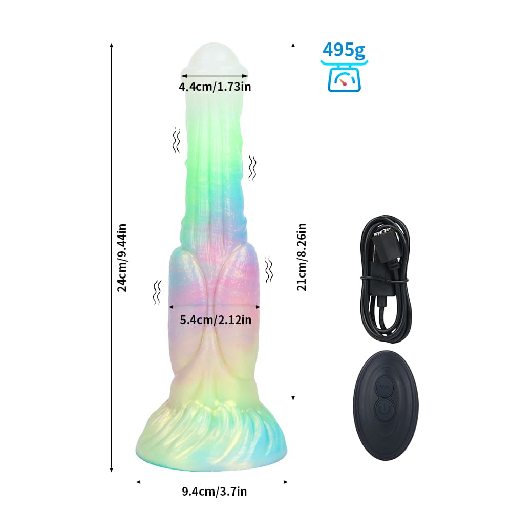 Horse Luminous Electric Dildo | Glow-in-the-Dark Equine Fantasy Toy