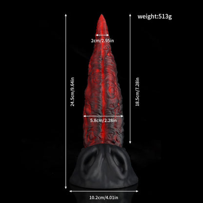 Ghost Tongue Crimson Fantasy Dildo