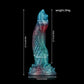 Gun Tip Gradient Blue Green Fantasy Dildo