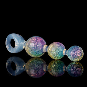 Crystal 3-Ball Butt Plug | Pink Purple Blue | Graduated Jeweled Anal Plug