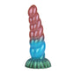 Twisted Red Blue Green Electric Vibrating Dildo