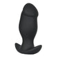 Inflatable Weighted Anal Plug – Platinum Liquid Silicone Beginner Butt Plug with Free-Rolling Stainless Steel Beads & Adjustable Air Pump