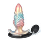 Inflatable Silicone Anal Plug with Hand Pump – Iridescent Rainbow Butt Plug, Adjustable Expansion, Body-Safe Silicone, T-Bar Base, Anal Training Toy