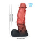 Spiny Orange Black Fantasy Dildo-Knot Dildo