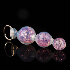 Bean Pods Three Crystal Butt Plug | Pink Blue Purple | Nature-Inspired Jeweled Anal Plug