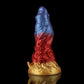 Leo Gradient Red Purple Gold Fantasy Dildo