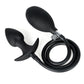 nflatable Silicone Anal Plug with Removable Pump & Steel Beads for Beginners