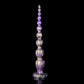 Galaxy Swirl Silicone Anal Beads – Flexible Long Beaded Plug with Suction Cup Base
