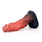 Spiny Orange Black Fantasy Dildo-Knot Dildo