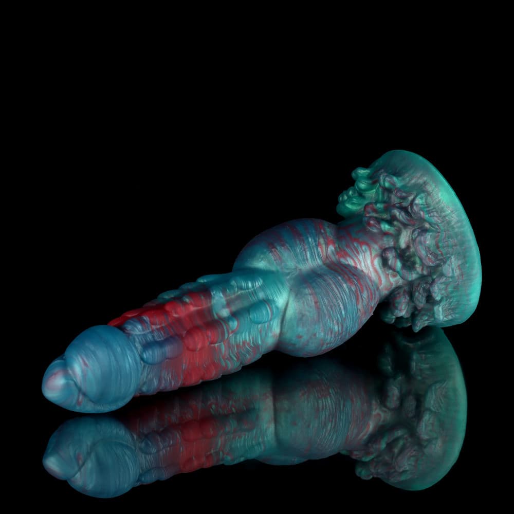 Dog Gradient Blue Green Fantasy Dildo-Knot Dildo