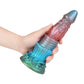 Spike Red Blue Green Electric Vibrating Dildo
