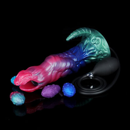 Dinosaur Inflatable Ovipositor Dildo（4Eggs）