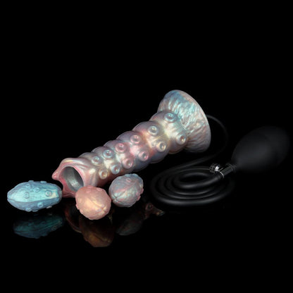 Dennis Colorful Inflatable Ovipositor Dildo（3 Eggs）