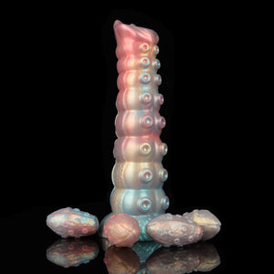 ADAIR Colorful Inflatable Ovipositor Dildo （4 Eggs）
