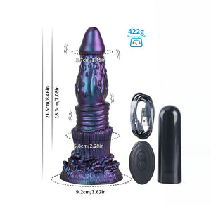 Space Bug Blau Lila Fantasy Elektrischer Dildo