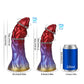 Sagittarius Gradient Red Purple Gold Dildo