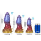 Leo Gradient Red Purple Gold Fantasy Dildo