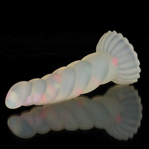 Twisted Jelly Transparent Color Dildo - Luminous Dildo