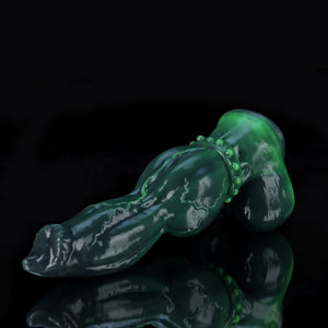 (Only For USA 20% OFF)Venom Green Knot Dildo