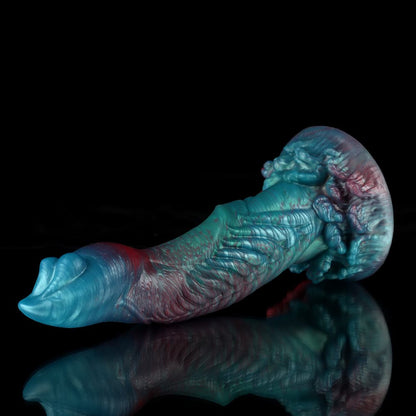 Gun Tip Gradient Blue Green Fantasy Dildo