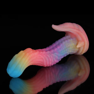 Dinosaurier Blau Gelb Lila Fantasie Dildo