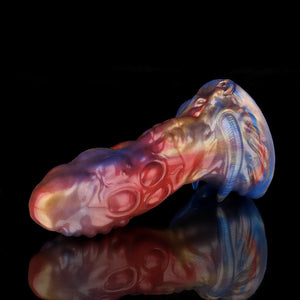 Taurus Gold Red Blue Dildo - Zodiac Dildo