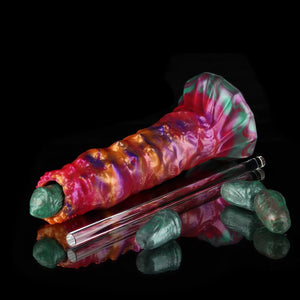 Flaming Rainbow Ovipositor Dildo（With Egg）