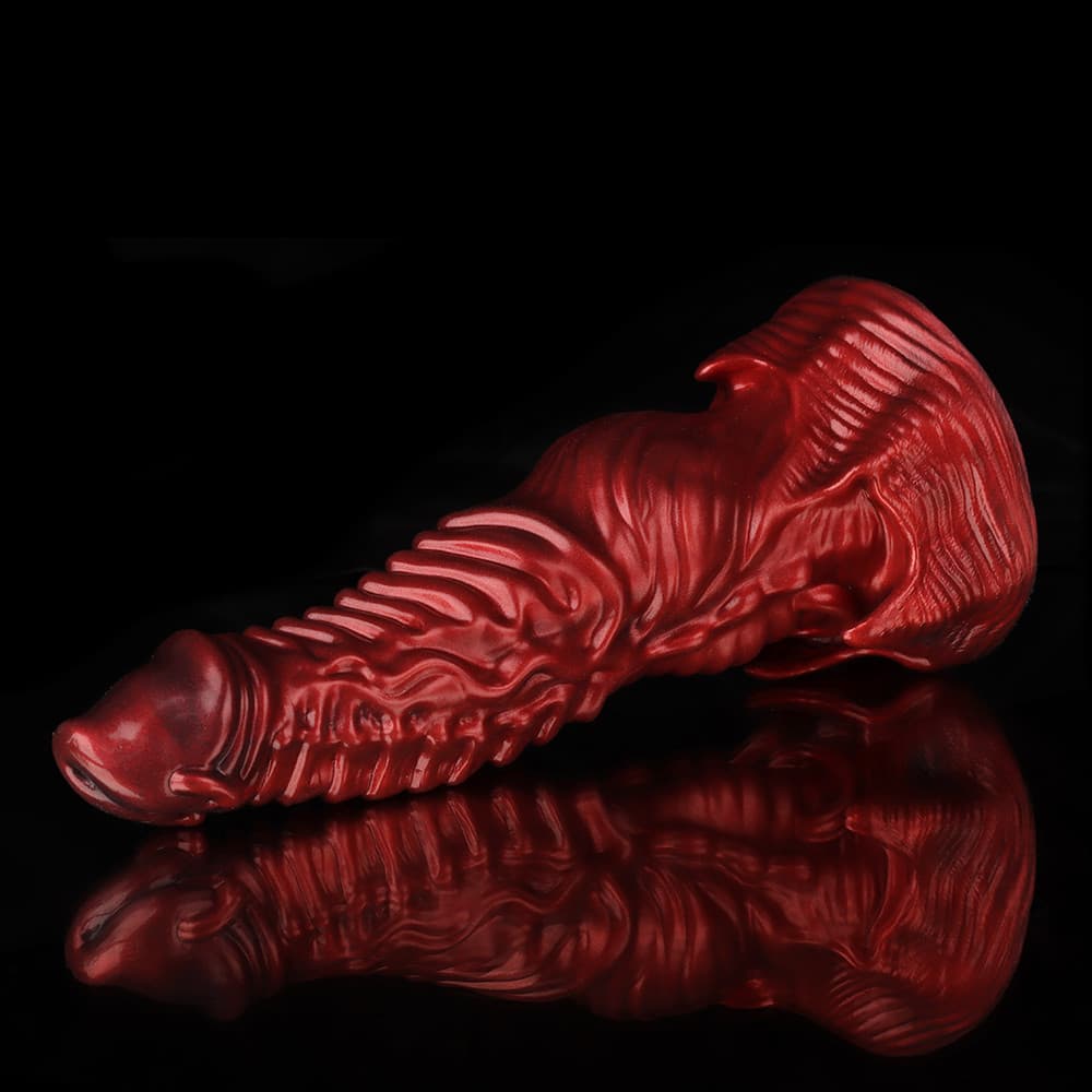 Ghostly Crimson Fantasy Dildo