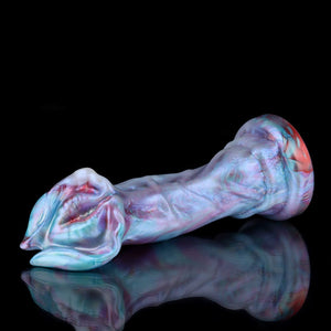 Dildo „Cannibal Flower“ mit Farbverlauf in Blau und Lila