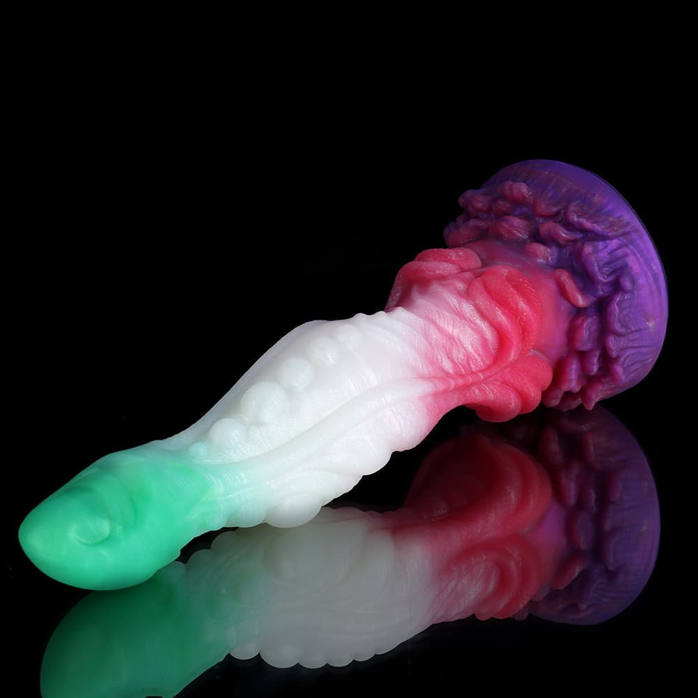 Yu Beauty Purple White Green Fantasy Dildo