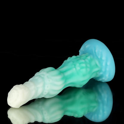 Dog Blue Green Knot Dildo