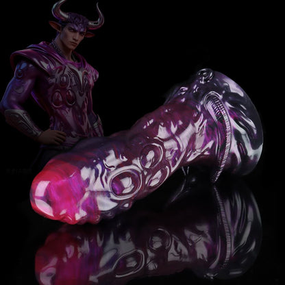 Taurus Schwarz Lila Fantasy Dildo-Knotendildo