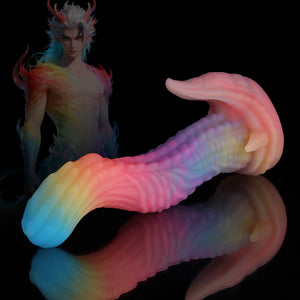 Dinosaurier Blau Gelb Lila Fantasie Dildo