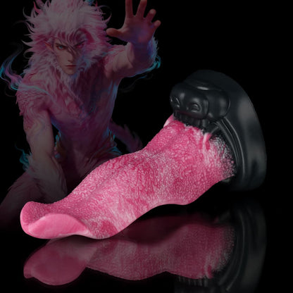 Wolfszunge, rosafarbener Fantasy-Dildo