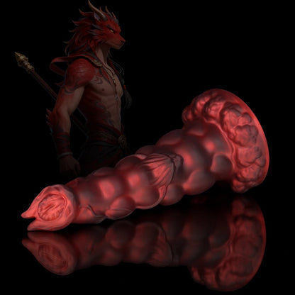 Sphinx Crimson Fantasy Dildo-Knotendildo
