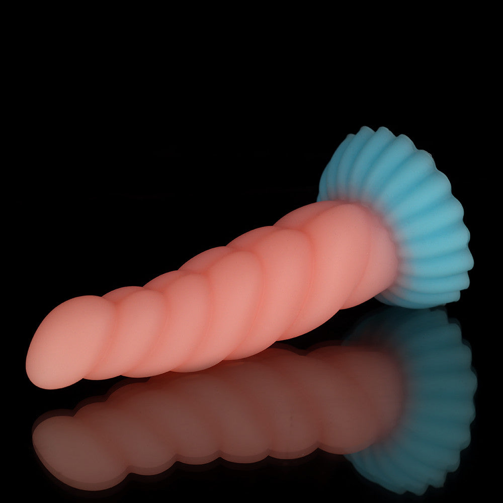 Twisted Pink Blue Dildo