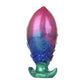Inflatable Silicone Anal Plug with Hand Pump – Pink Aurora Rainbow Expandable Butt Plug, Adjustable Body-Safe Silicone Anal Training Toy with T-Bar Base